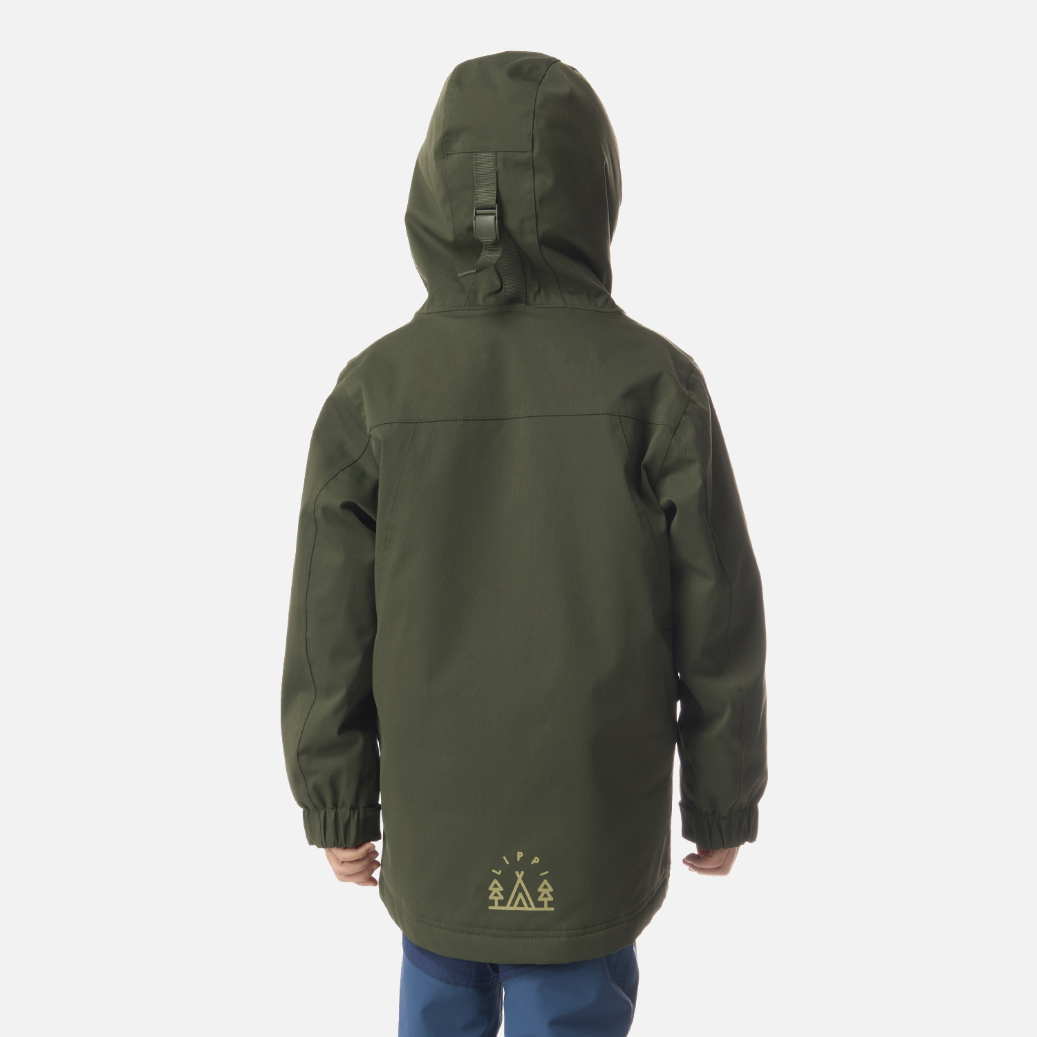 CHAQUETA NIÑO ROBLE B-DRY HOODY JACKET VERDE MILITAR LIPPI I26 - 3