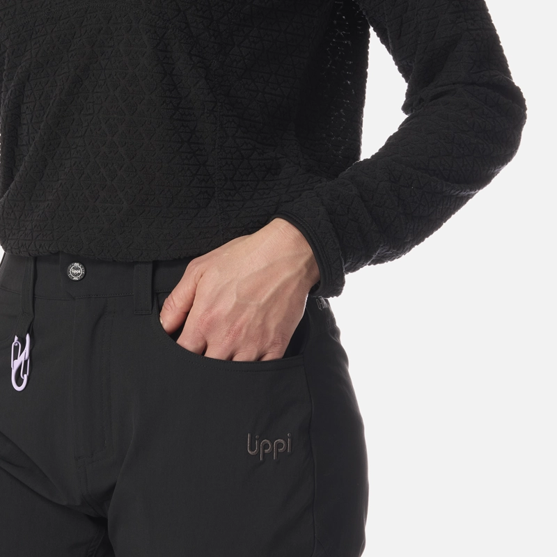 PANTALON MUJER LENNOX Q-DRY MIX-2 PANTS NEGRO LIPPI - 4
