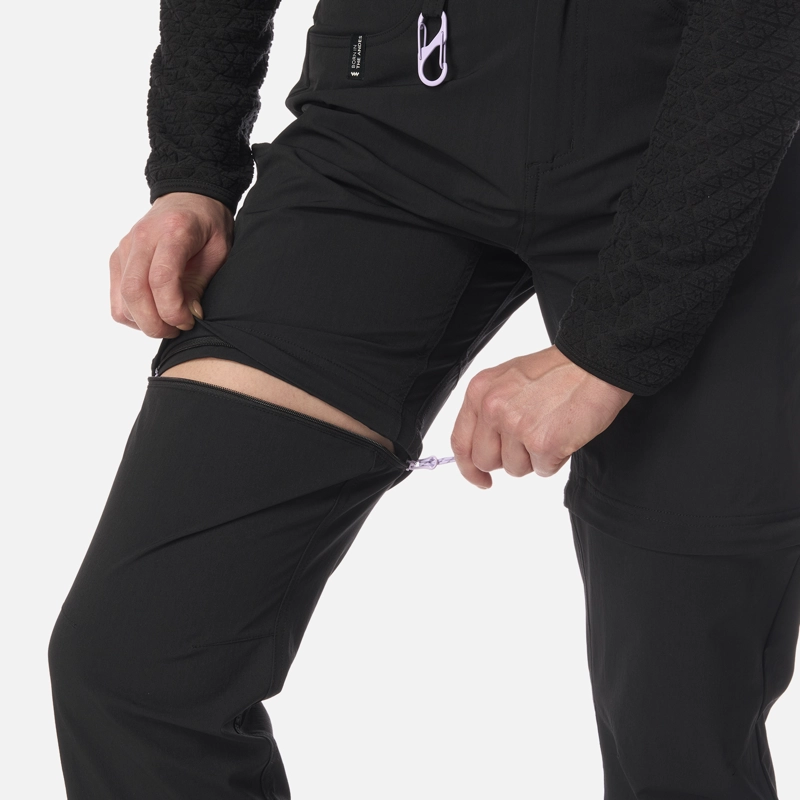 PANTALON MUJER LENNOX Q-DRY MIX-2 PANTS NEGRO LIPPI - 6