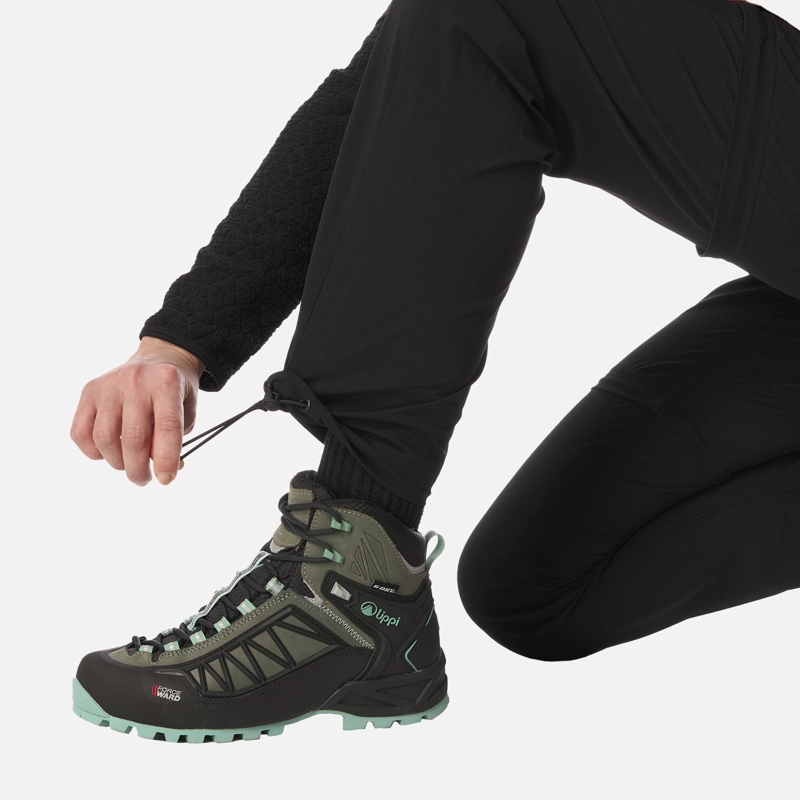 PANTALON MUJER LENNOX Q-DRY MIX-2 PANTS NEGRO LIPPI - 7