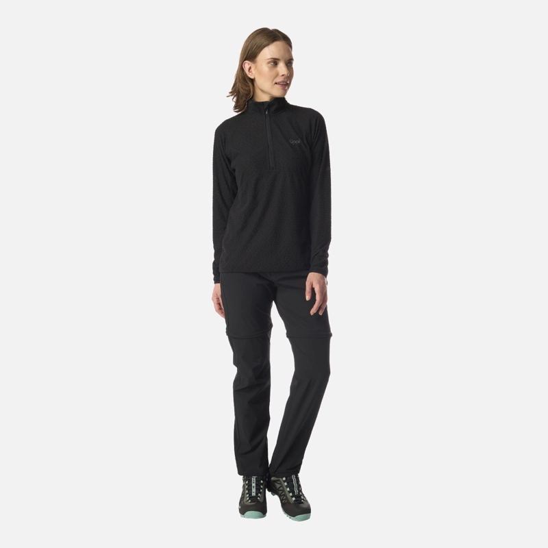 PANTALON MUJER LENNOX Q-DRY MIX-2 PANTS NEGRO LIPPI - 9
