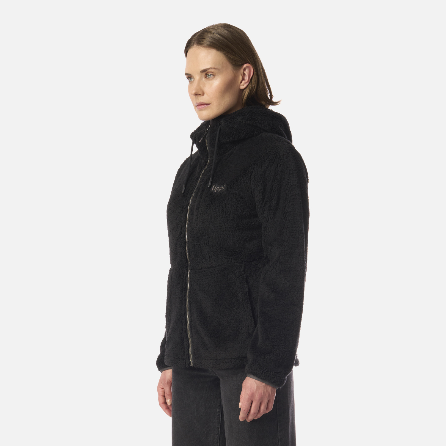 POLAR MUJER BEAR SHAGGY-PRO HOODY JACKET NEGRO LIPPI I26 - 2