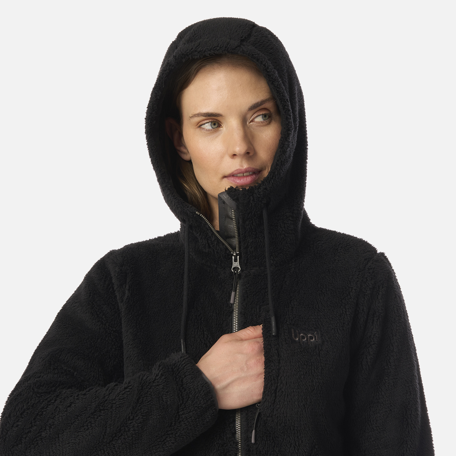 POLAR MUJER BEAR SHAGGY-PRO HOODY JACKET NEGRO LIPPI I26 - 4