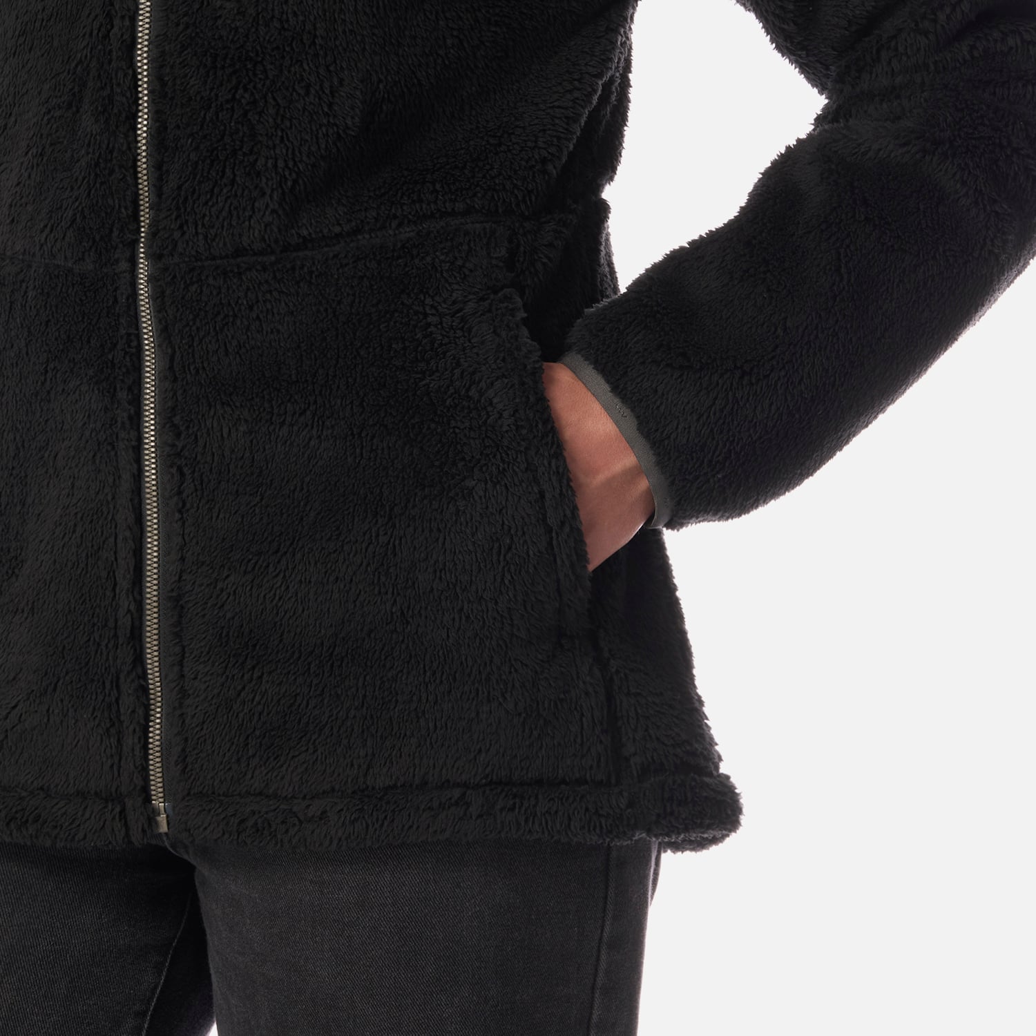 POLAR MUJER BEAR SHAGGY-PRO HOODY JACKET NEGRO LIPPI I26 - 5