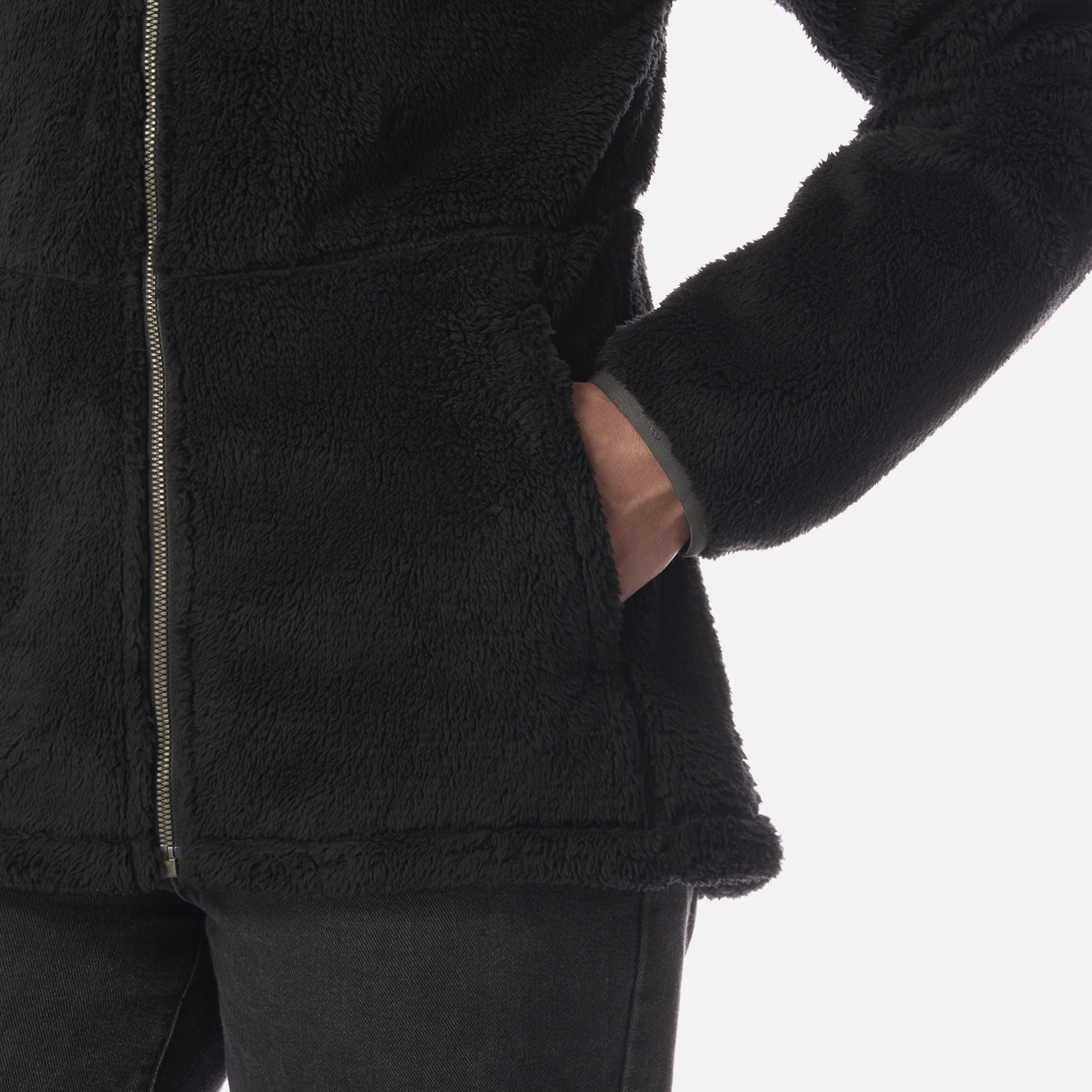 POLAR MUJER BEAR SHAGGY-PRO HOODY JACKET NEGRO LIPPI I26 - 5