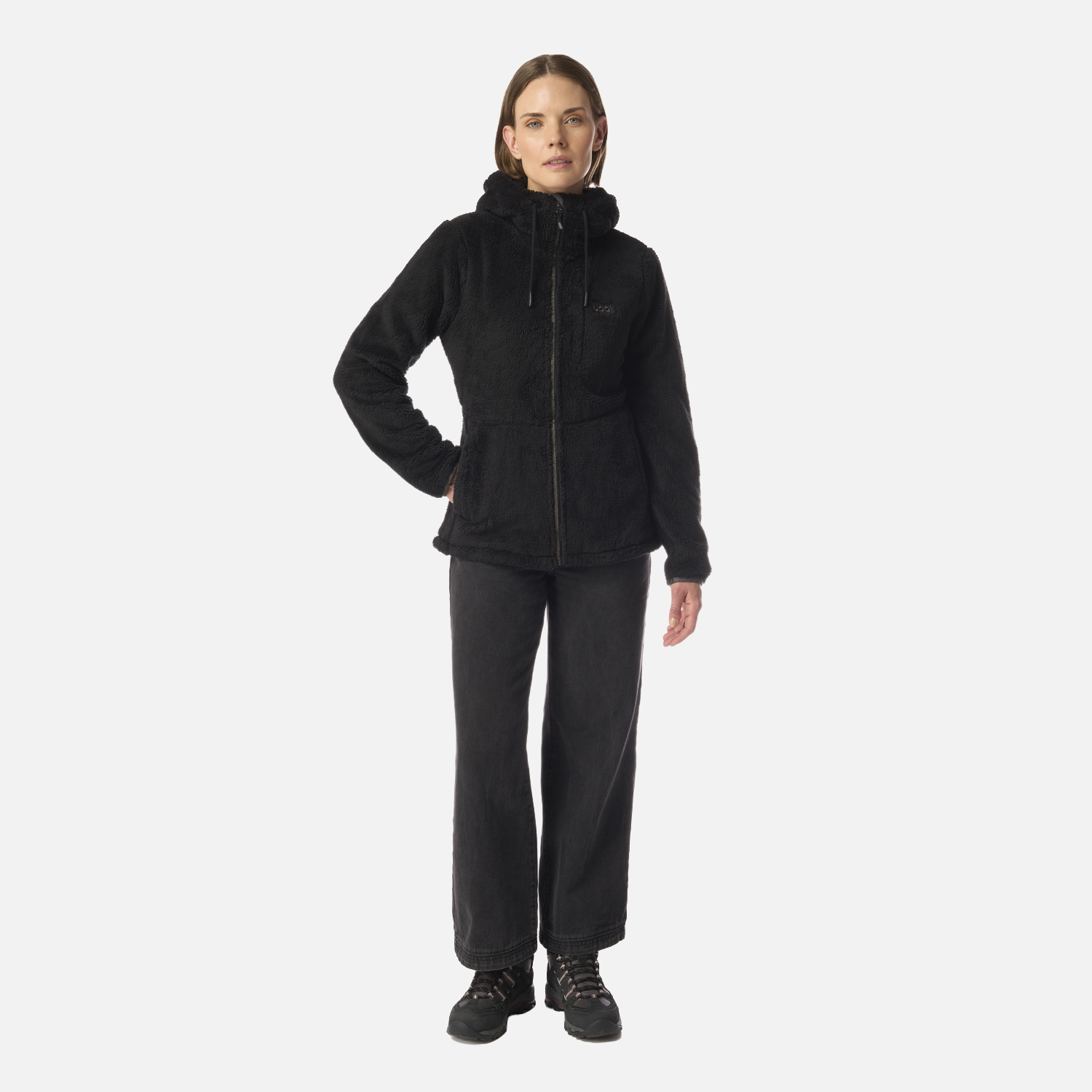 POLAR MUJER BEAR SHAGGY-PRO HOODY JACKET NEGRO LIPPI I26 - 6