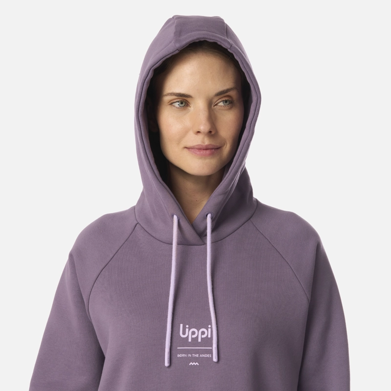 POLERON MUJER HEAVY DUTY HOODY SWEATSHIRT VIOLETA LIPPI I26 - 4