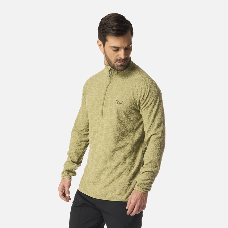 POLERON HOMBRE JACARANDA NANO-F 1/4 ZIP VERDE LIPPI I26 - 2