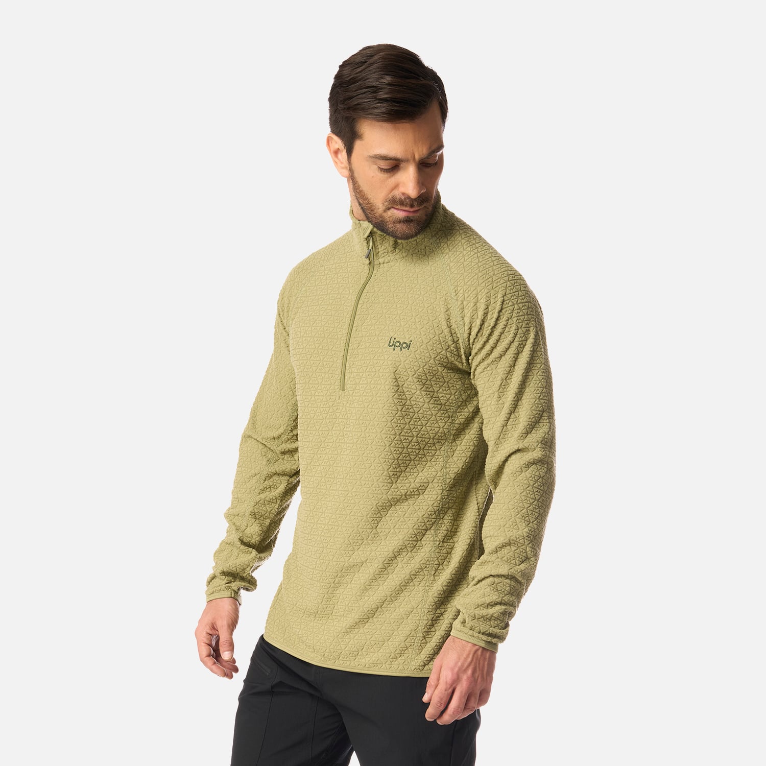POLERON HOMBRE JACARANDA NANO-F 1/4 ZIP VERDE LIPPI I26 - 2