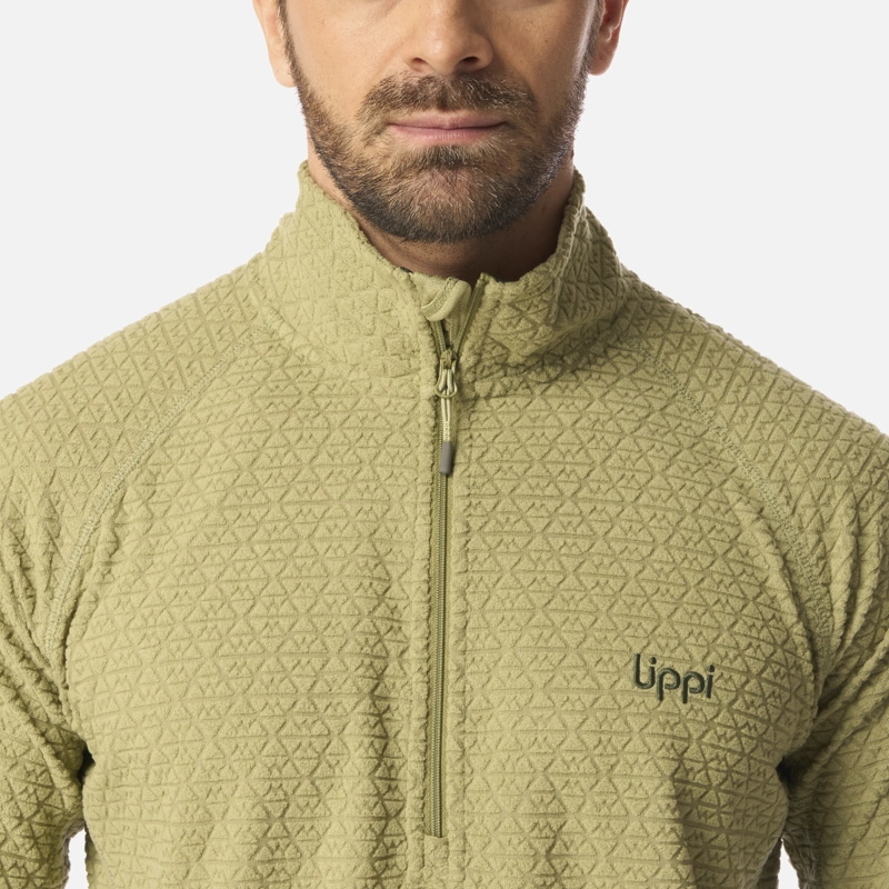 POLERON HOMBRE JACARANDA NANO-F 1/4 ZIP VERDE LIPPI I26 - 4