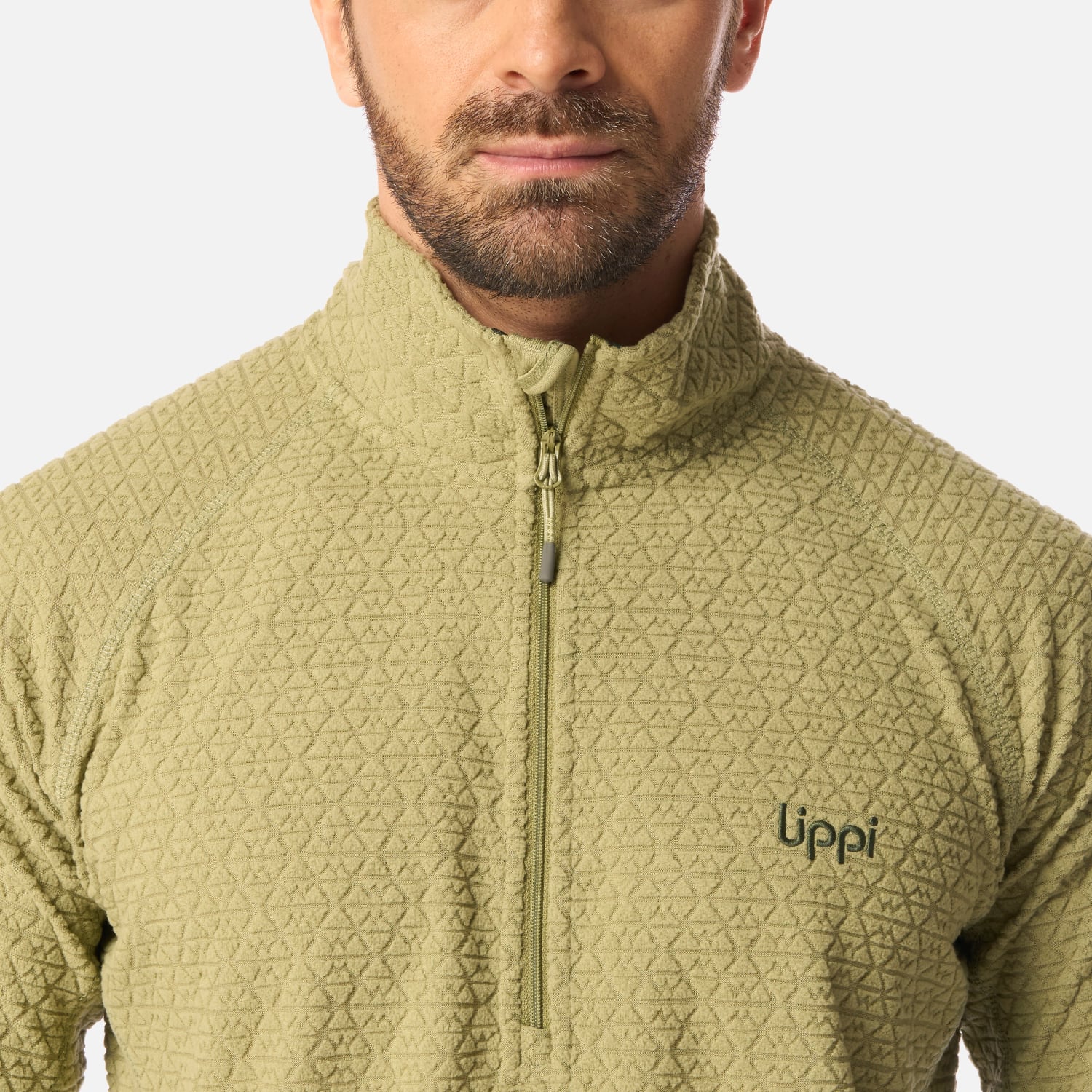 POLERON HOMBRE JACARANDA NANO-F 1/4 ZIP VERDE LIPPI I26 - 4