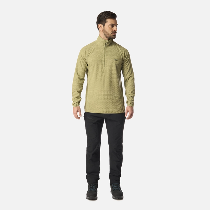 POLERON HOMBRE JACARANDA NANO-F 1/4 ZIP VERDE LIPPI I26 - 5