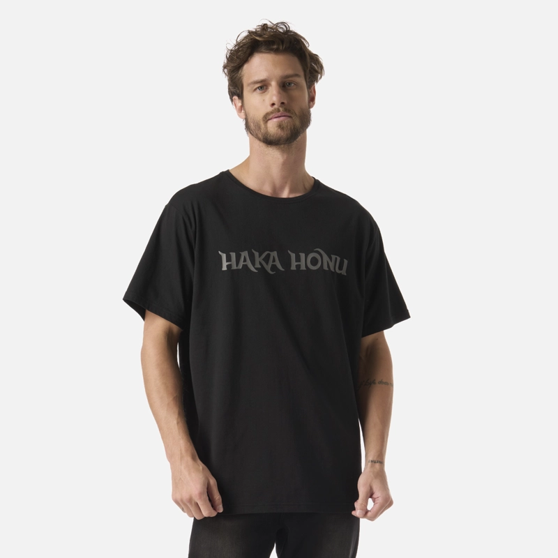POLERA HOMBRE LOGO NEGRO HAKA HONU - 1