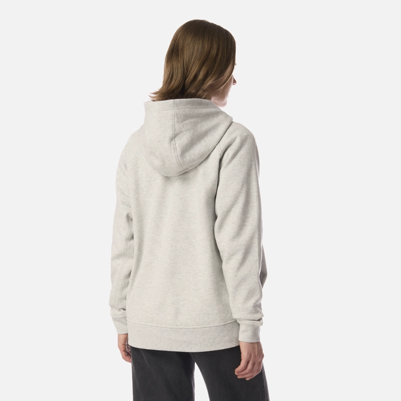 POLERON MUJER INSIGNE HOODY SWEATSHIRT FRONT PRINT GRIS CLARO MELANGE LIPPI I26 - 3