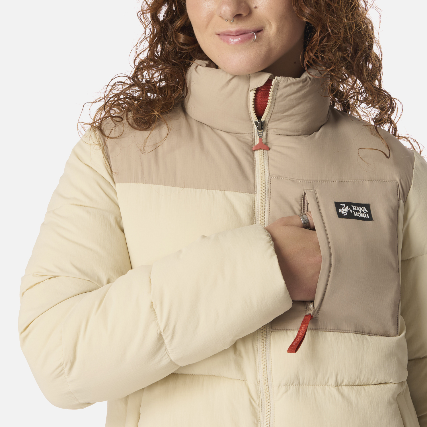CHAQUETA MUJER AISLADA TAUPE HAKA HONU I26 - 4