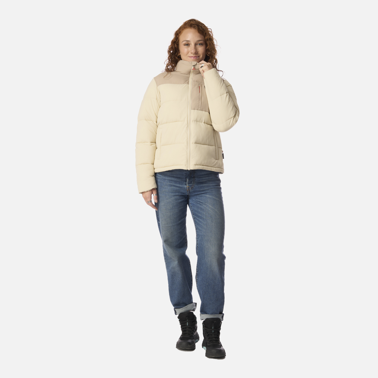 CHAQUETA MUJER AISLADA TAUPE HAKA HONU I26 - 8