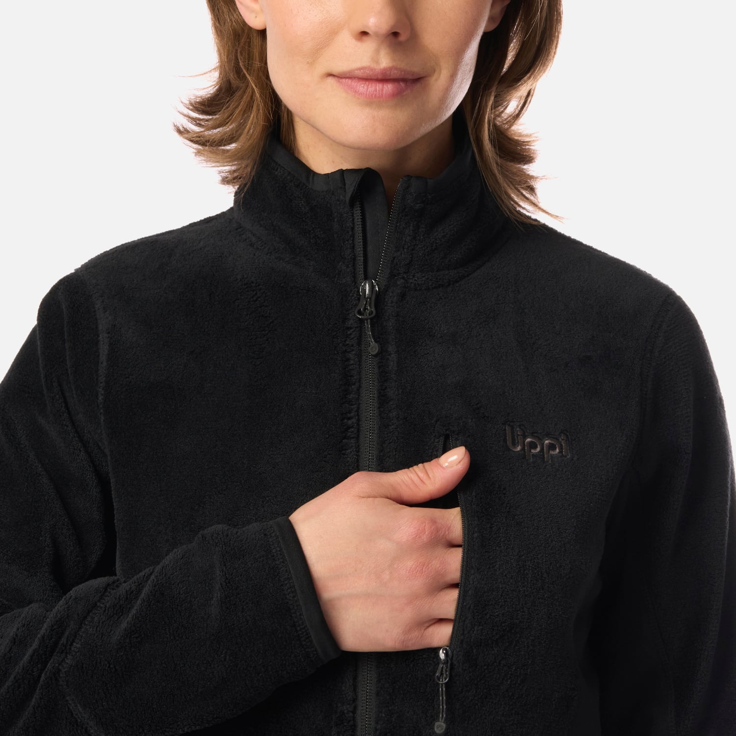POLAR MUJER NUMAN SHAGGY-PRO JACKET NEGRO LIPPI I26 - 4