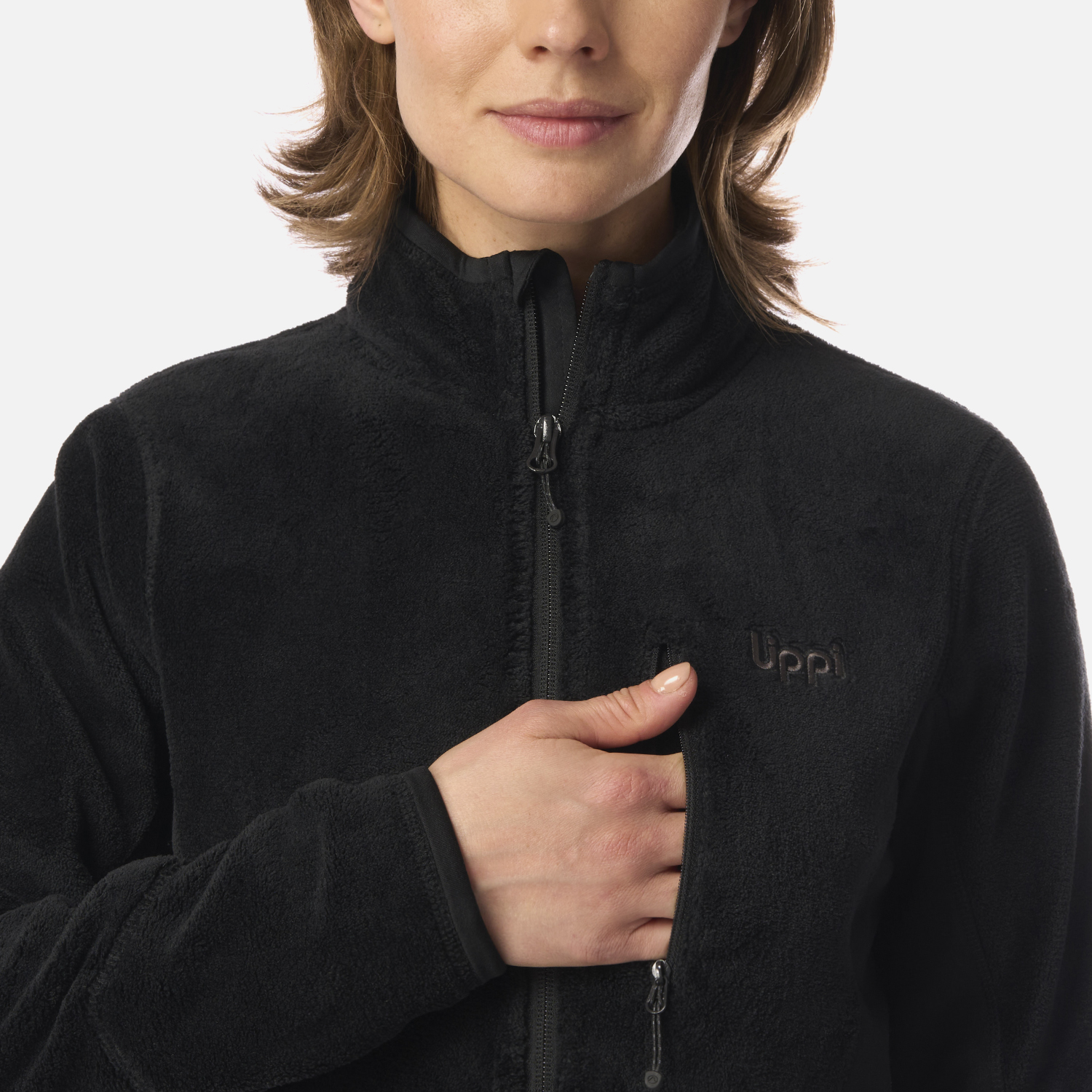 POLAR MUJER NUMAN SHAGGY-PRO JACKET NEGRO LIPPI I26 - 4