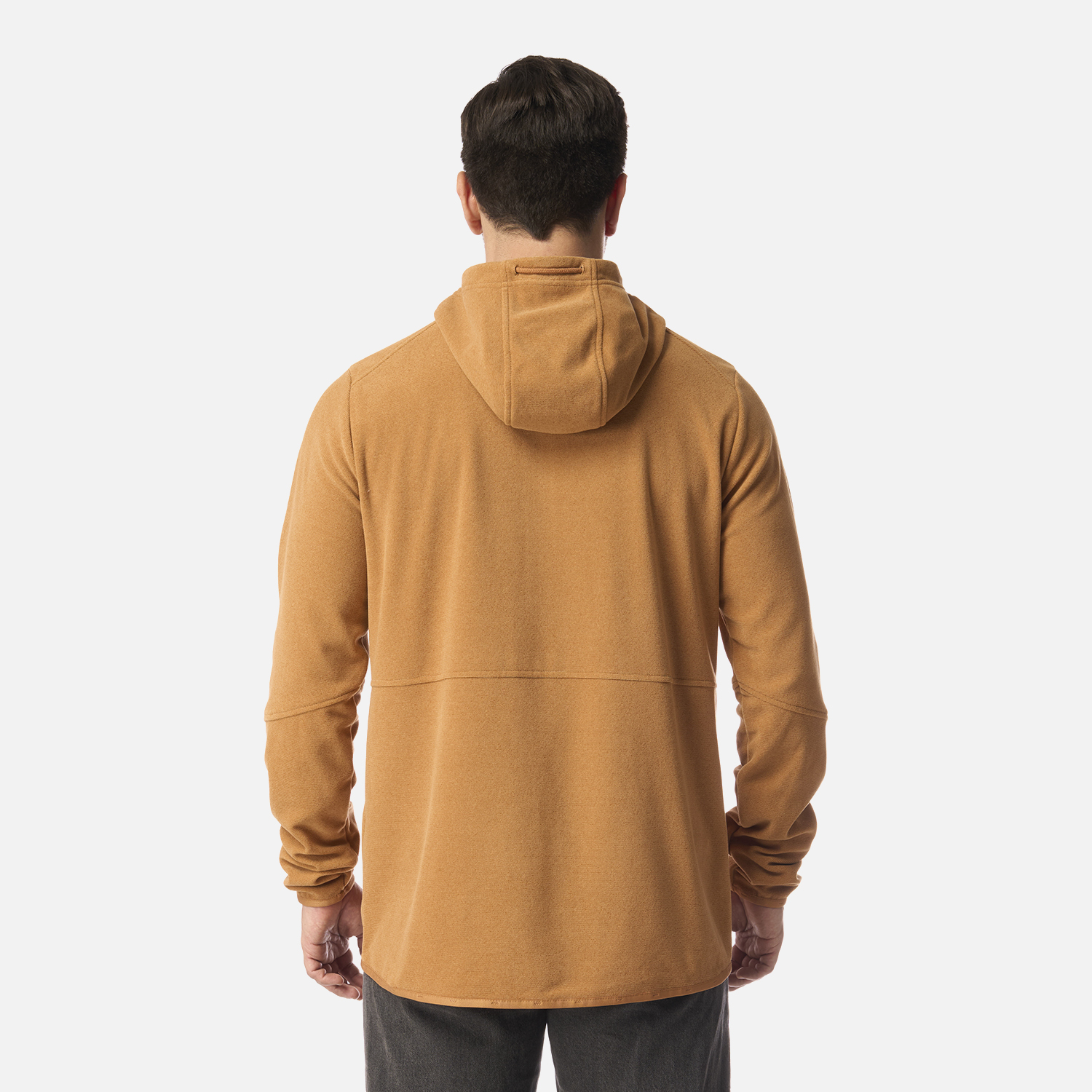 POLAR HOMBRE STRIPES NANO-F FULL ZIP HOODY CAFE CLARO LIPPI I26 - 3
