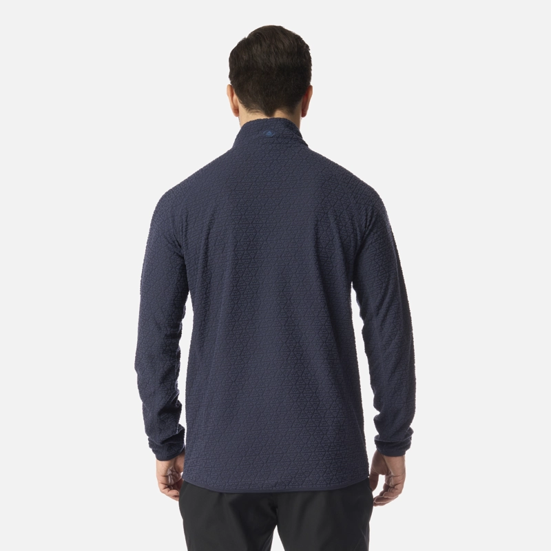 POLERON HOMBRE JACARANDA NANO-F 1/4 ZIP AZUL MARINO LIPPI I26 - 3