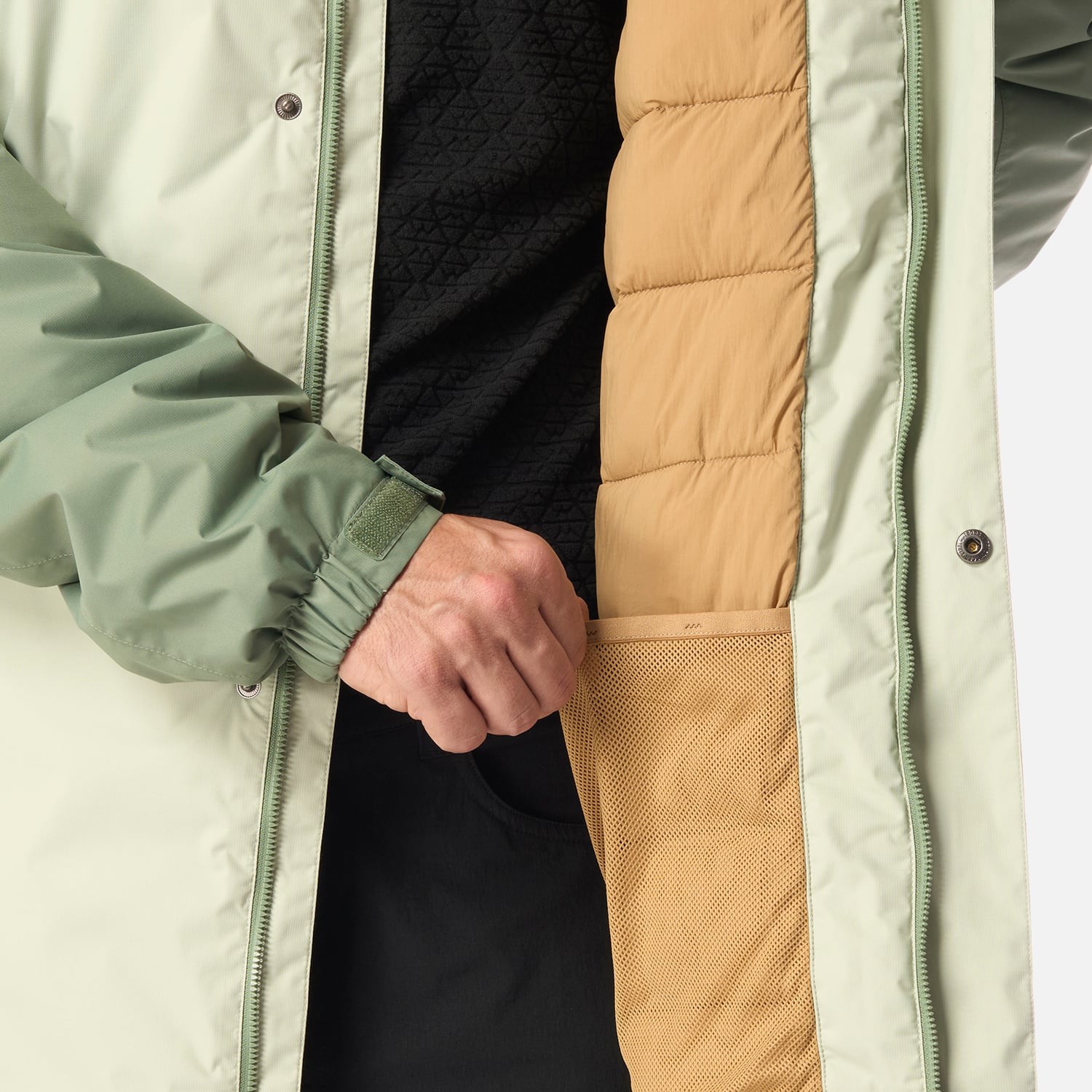 CHAQUETA HOMBRE GUNTHER B-DRY HOODY JACKET JADE OSCURO LIPPI I26 - 6