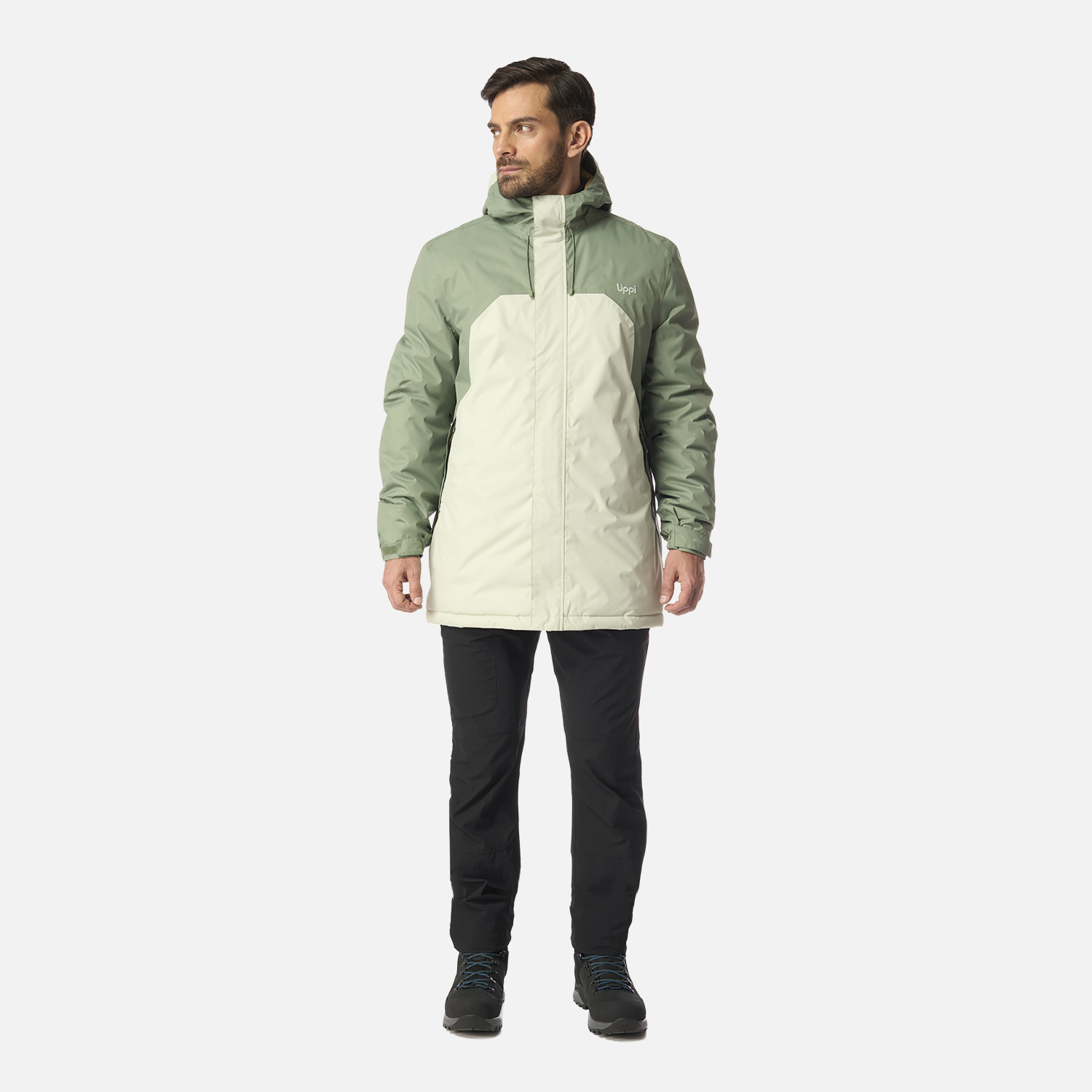 CHAQUETA HOMBRE GUNTHER B-DRY HOODY JACKET JADE OSCURO LIPPI I26 - 7