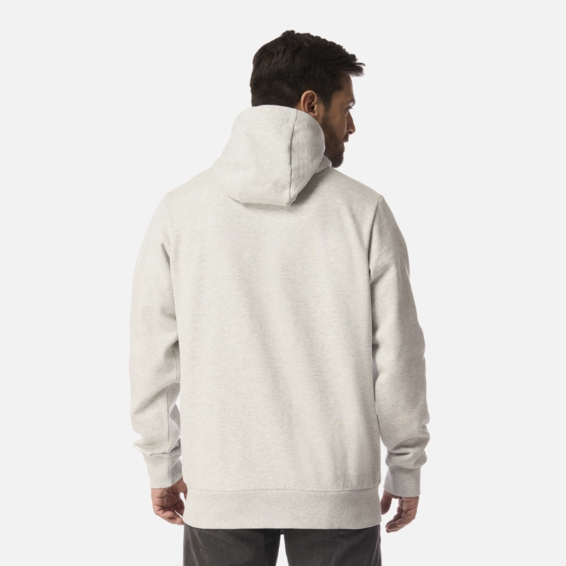 POLERON HOMBRE ULMO FULL ZIP HOODY SWEATSHIRT GRIS CLARO MELANGE LIPPI I26 - 3