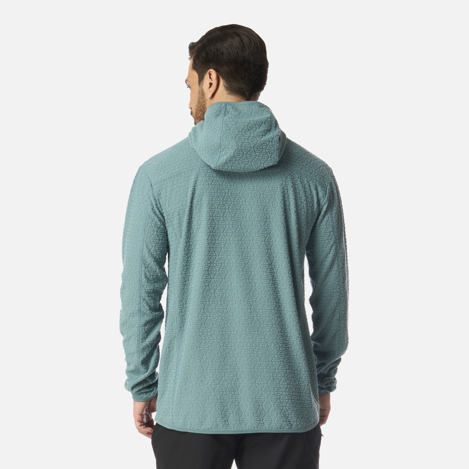 POLERON HOMBRE JACARANDA NANO-F 1/4 ZIP HOODY PETROLEO CLARO LIPPI I26 - 3