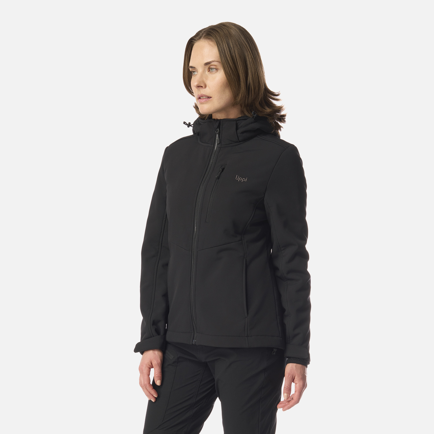 CHAQUETA MUJER MACAYA SOFTSHELL HOODY JACKET NEGRO LIPPI I26 - 2