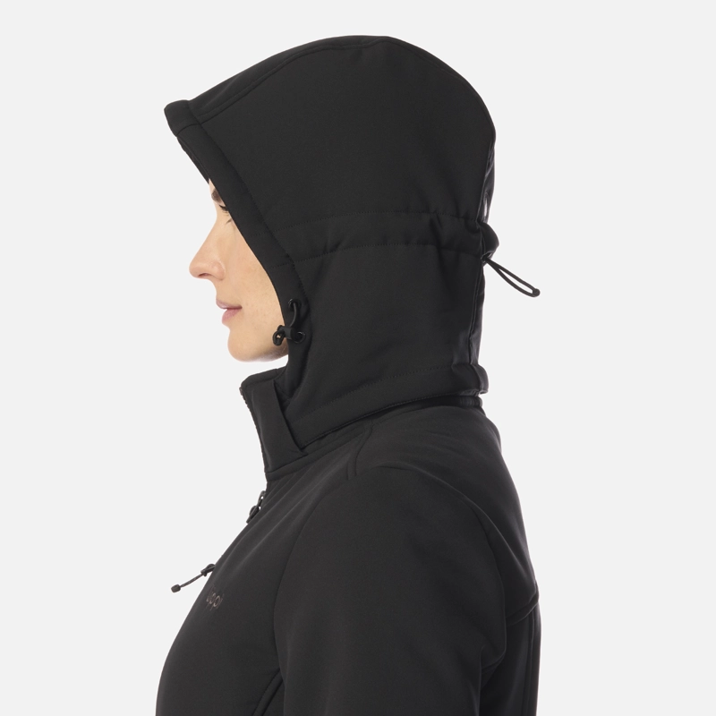 CHAQUETA MUJER MACAYA SOFTSHELL HOODY JACKET NEGRO LIPPI I26 - 8