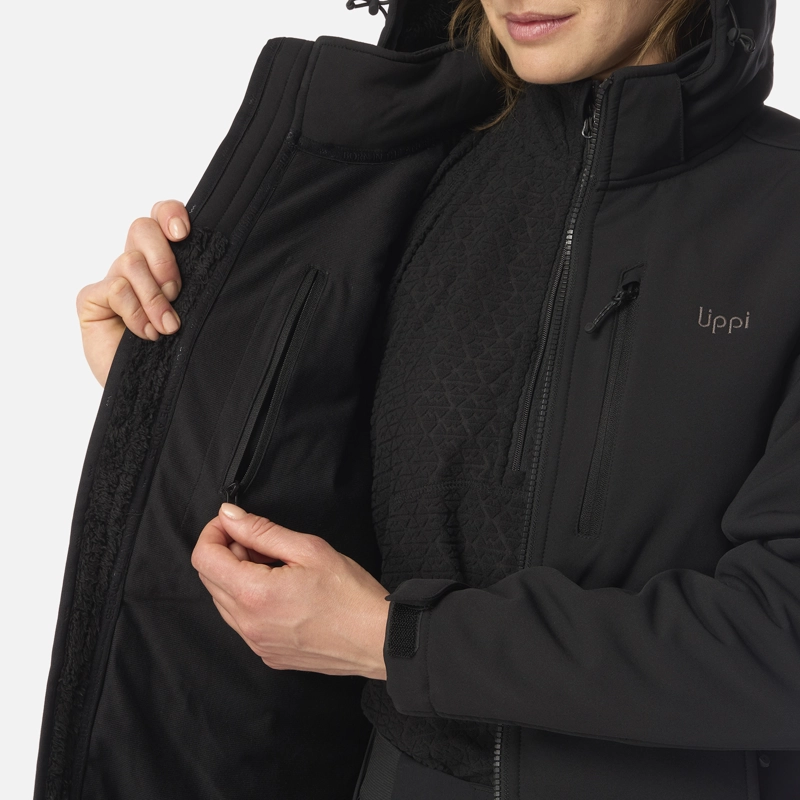 CHAQUETA MUJER MACAYA SOFTSHELL HOODY JACKET NEGRO LIPPI I26 - 9