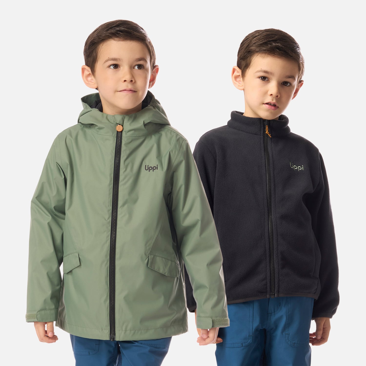 CHAQUETA NIÑO SNOWBALL FUSION-3 HOODY JACKET JADE OSCURO LIPPI I26 - 1