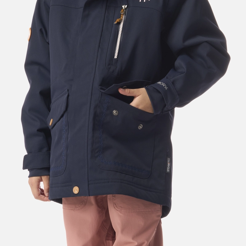 CHAQUETA NIÑA ROBLE B-DRY HOODY JACKET AZUL MARINO LIPPI I26 - 4