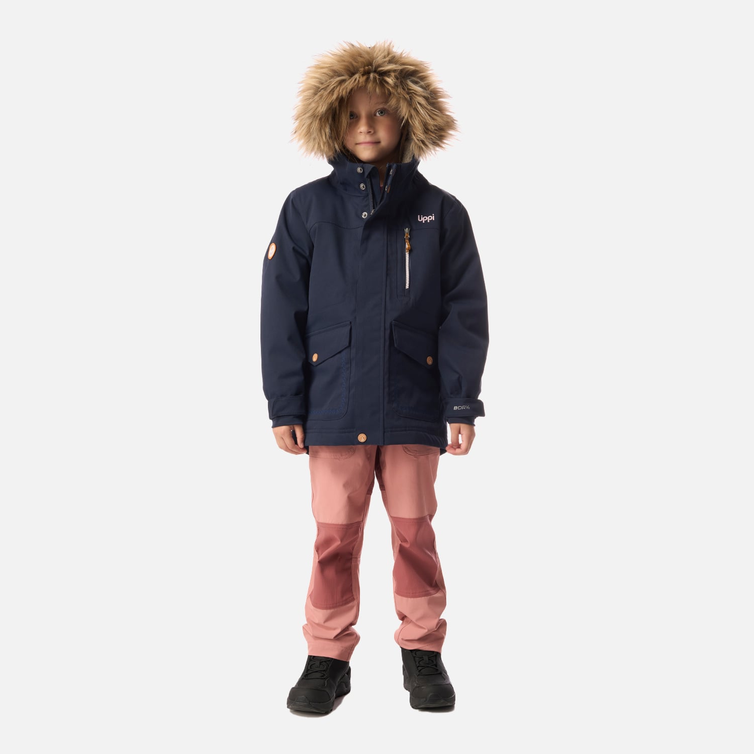 CHAQUETA NIÑA ROBLE B-DRY HOODY JACKET AZUL MARINO LIPPI I26 - 5
