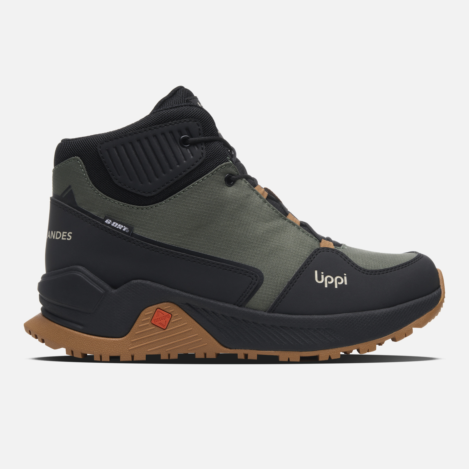 ZAPATILLA TEEN BOY MOTION MID TEEN B-DRY VERDE MILITAR LIPPI I26 - 1