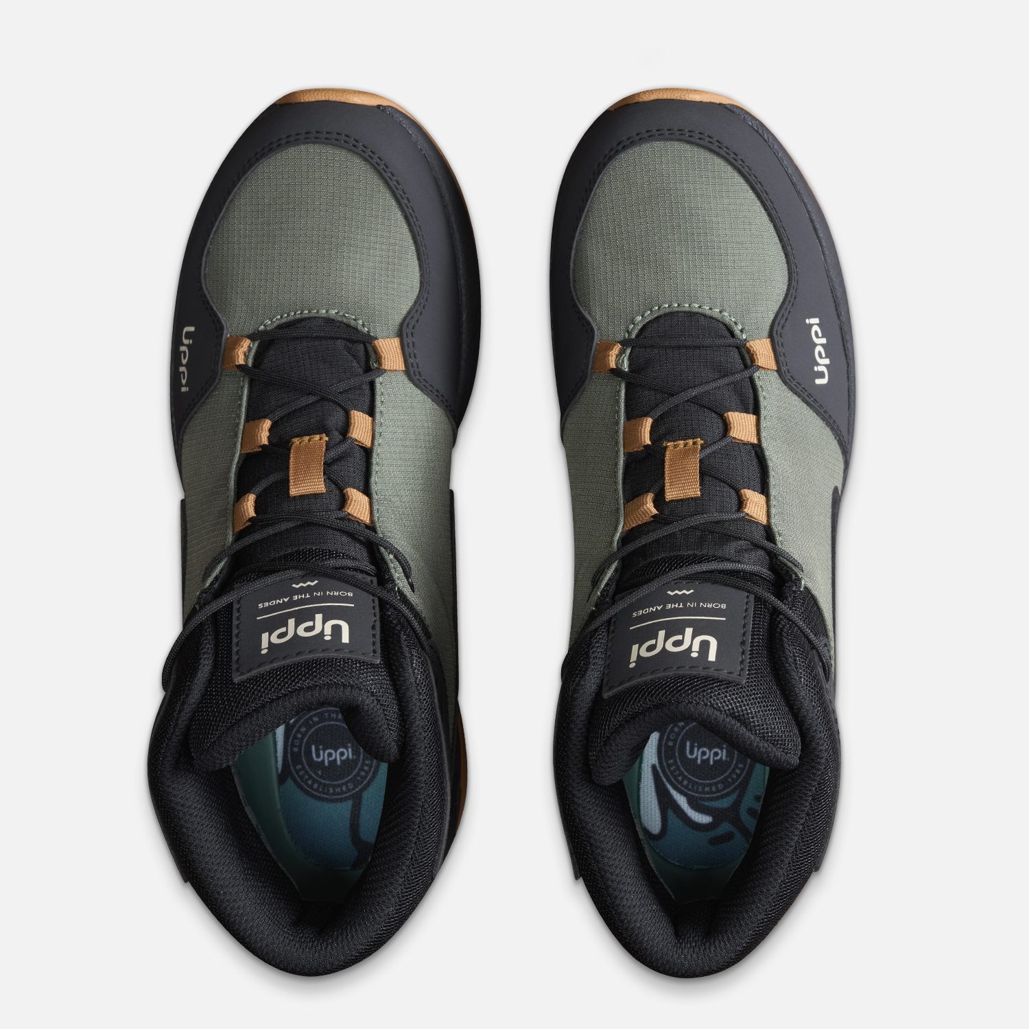 ZAPATILLA TEEN BOY MOTION MID TEEN B-DRY VERDE MILITAR LIPPI I26 - 6