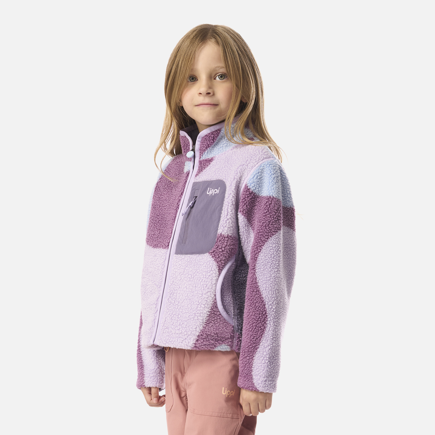 POLAR NIÑA GLACIAR SHERPA-PRO JACKET PRINT PURPURA LIPPI I26 - 2