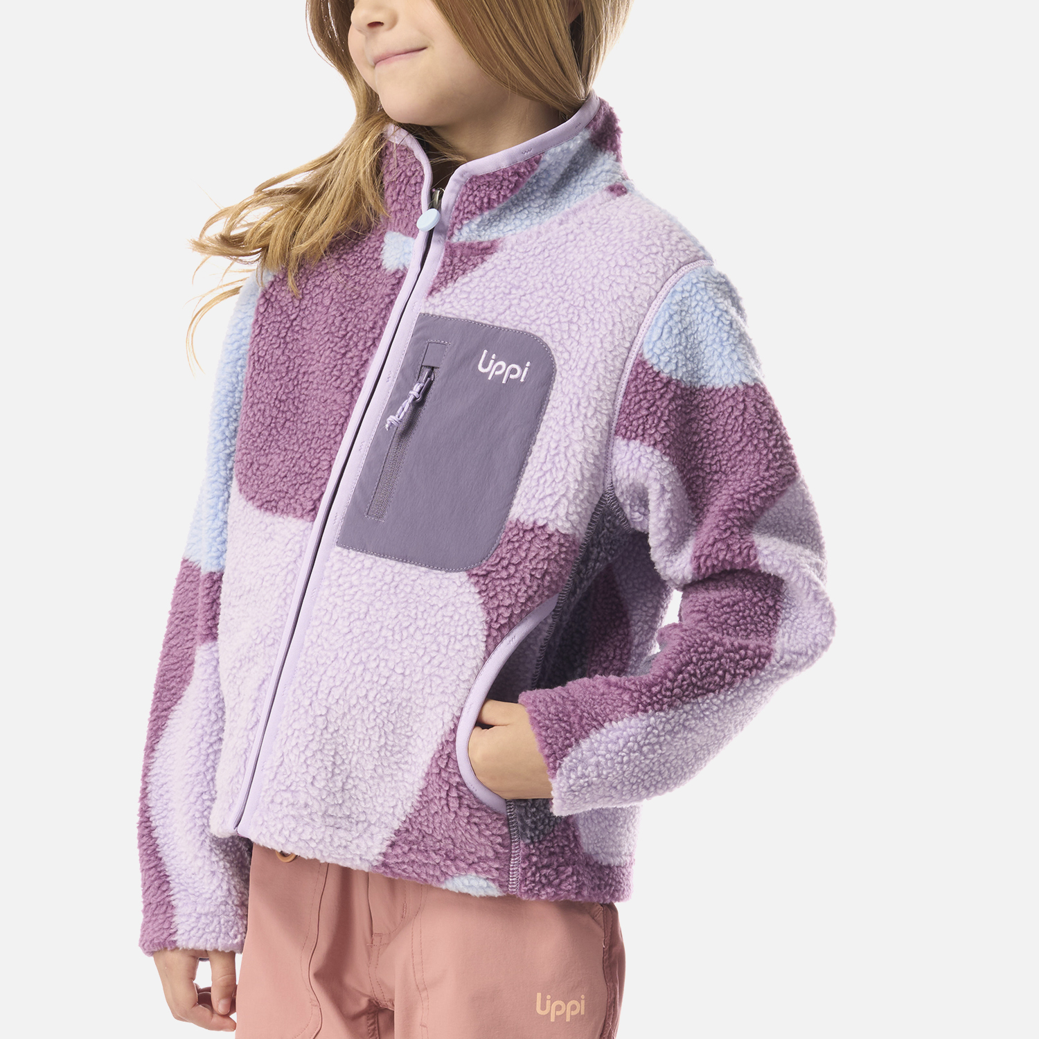 POLAR NIÑA GLACIAR SHERPA-PRO JACKET PRINT PURPURA LIPPI I26 - 4