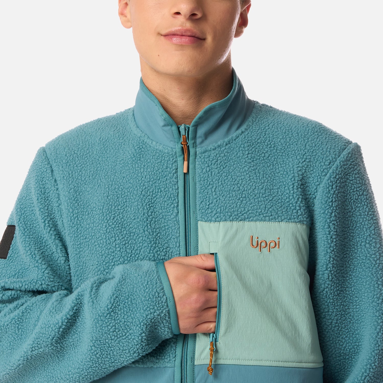 POLAR TEEN BOY GLACIAR SHERPA-PRO JACKET PETROLEO CLARO LIPPI I26 - 4