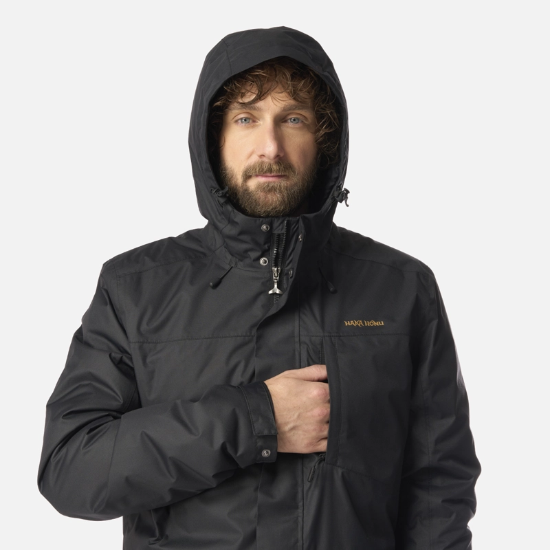 CHAQUETA HOMBRE TERRANOVA NEGRO HAKA HONU - 4