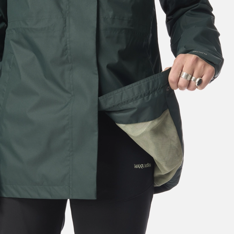 CHAQUETA MUJER KAUAI VERDE BOSQUE HAKA HONU - 7