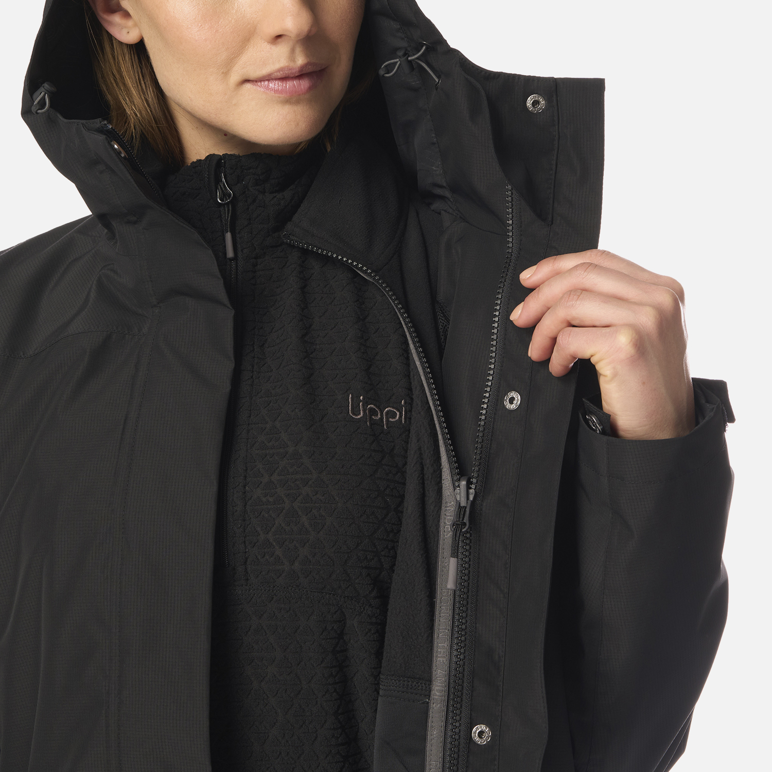 CHAQUETA MUJER LAKE FUSION 3 B-DRY JACKET NEGRO LIPPI I26 - 8