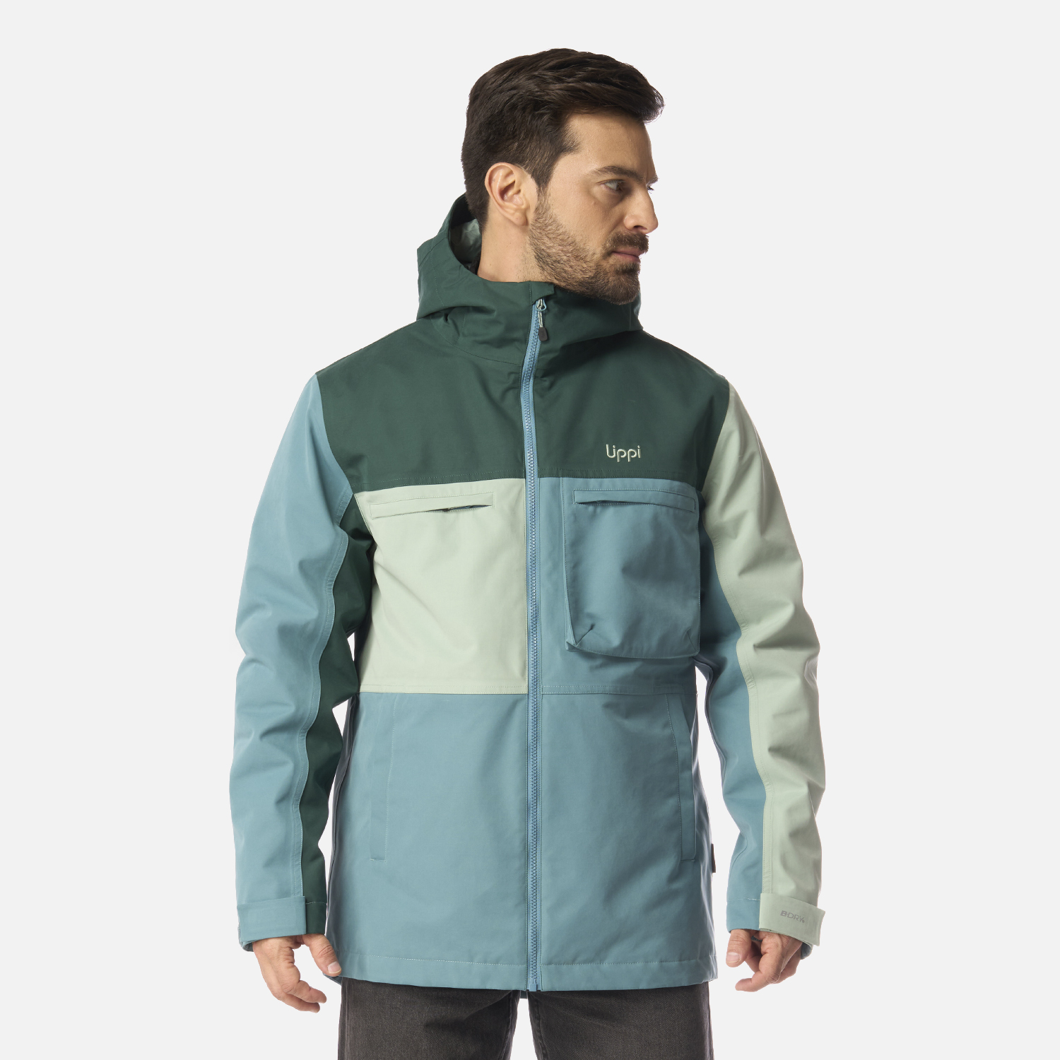 LIPPI CHAQUETA HOMBRE CITIZEN WARM B-DRY HOODY JACKET PETROLEO LIPPI I26