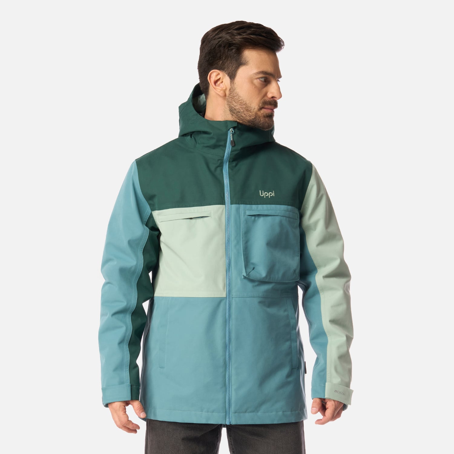 CHAQUETA HOMBRE CITIZEN WARM B-DRY HOODY JACKET PETROLEO LIPPI I26 - 1