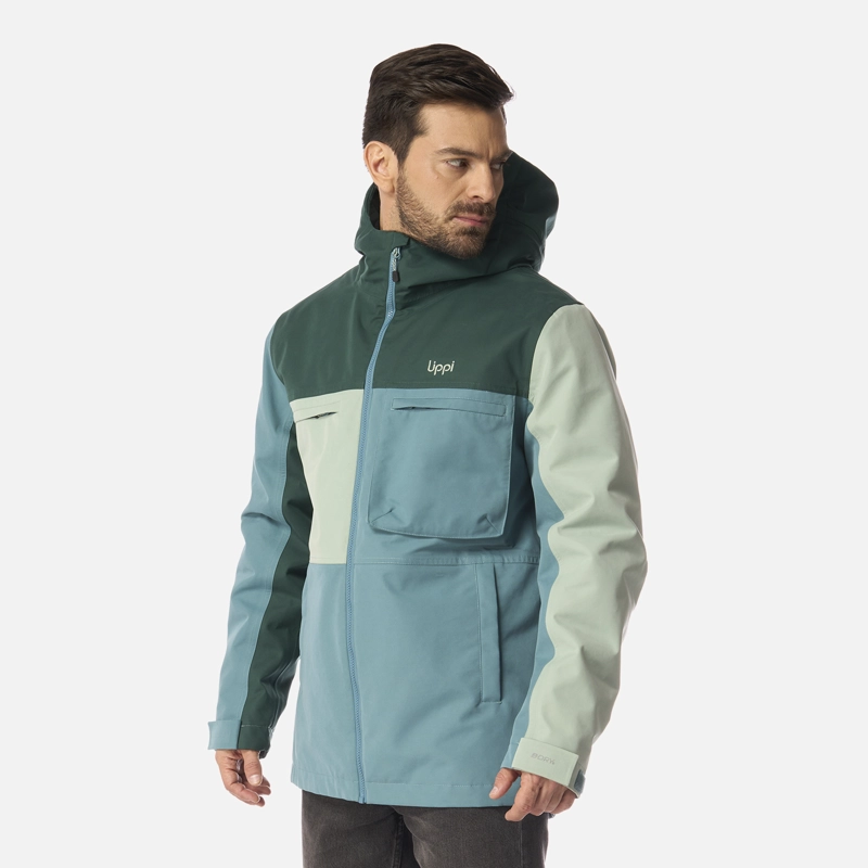 CHAQUETA HOMBRE CITIZEN WARM B-DRY HOODY JACKET PETROLEO LIPPI I26 - 2