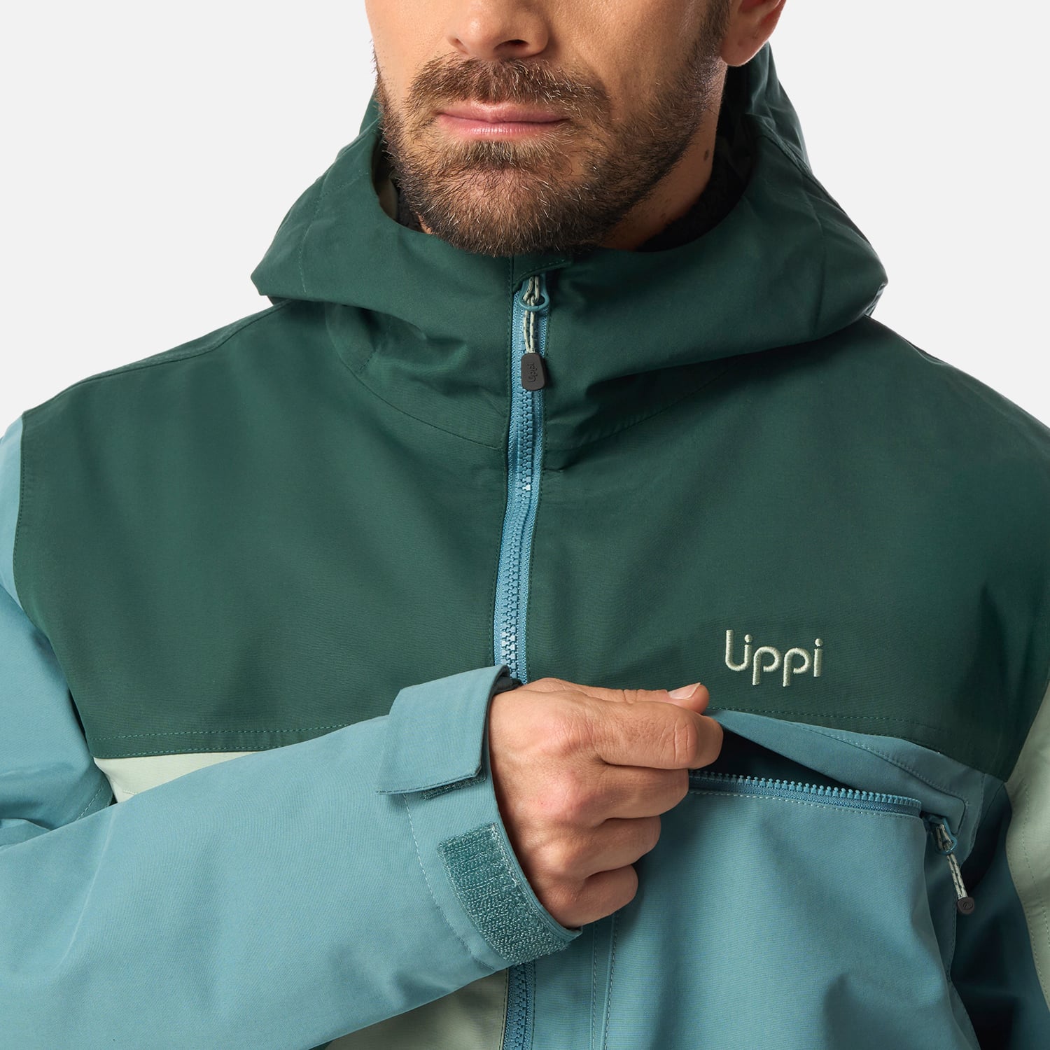 CHAQUETA HOMBRE CITIZEN WARM B-DRY HOODY JACKET PETROLEO LIPPI I26 - 5