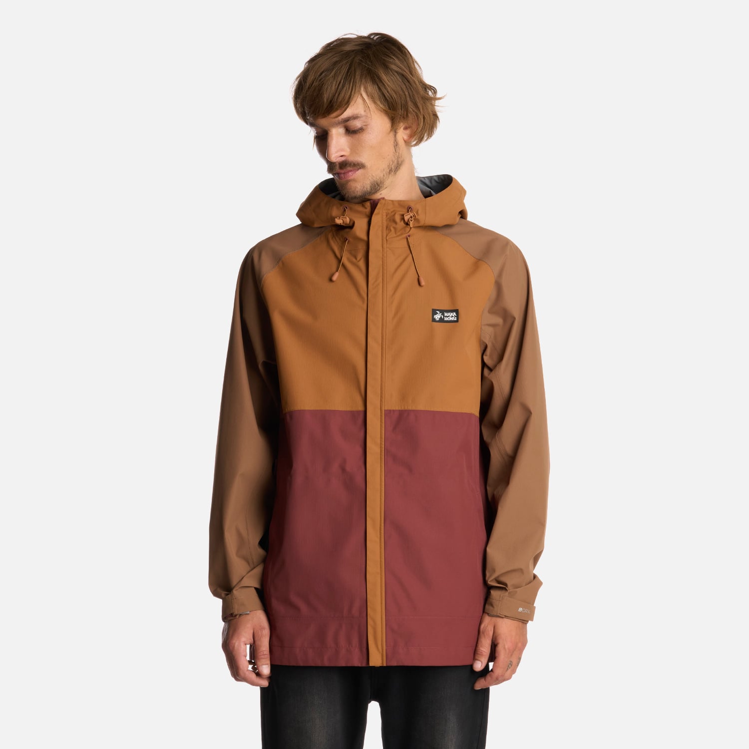CHAQUETA HOMBRE VIENTO NORTE MOSTAZA HAKA HONU I26 - 1