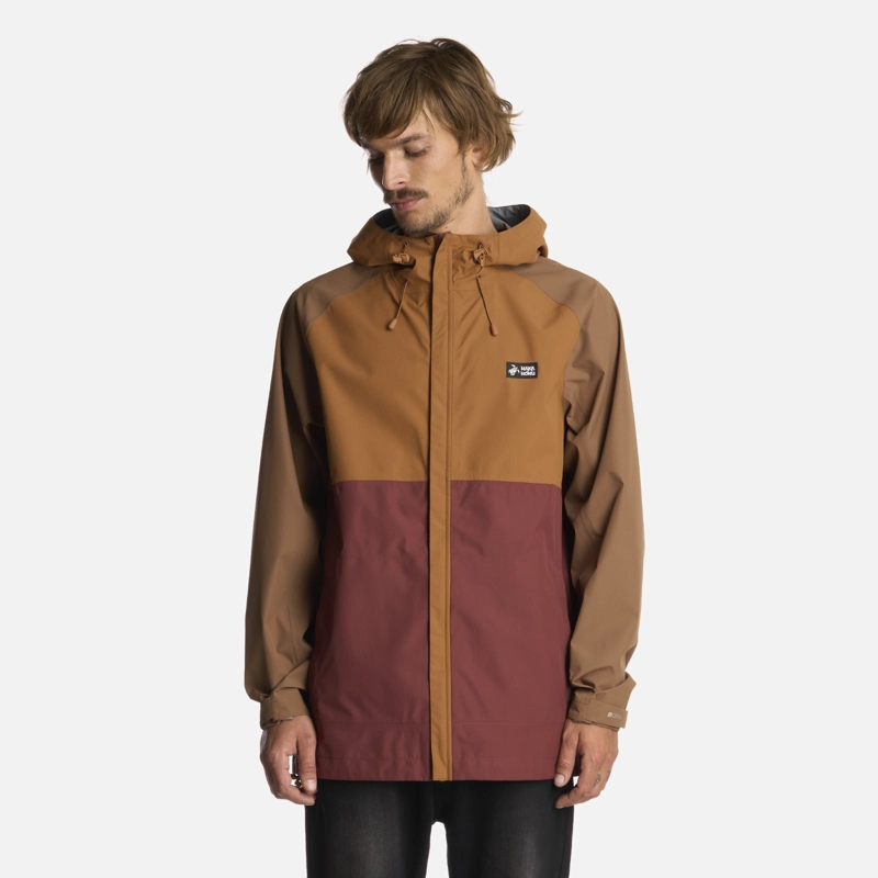 CHAQUETA HOMBRE VIENTO NORTE MOSTAZA HAKA HONU I26 - 1