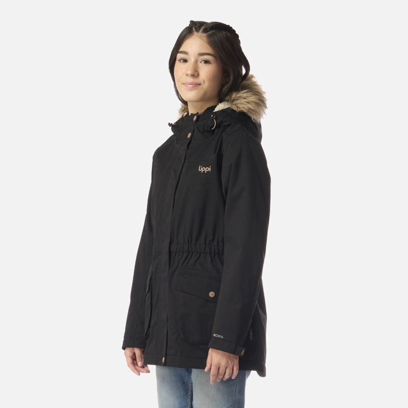 CHAQUETA TEEN GIRL ROBLE B-DRY HOODY JACKET NEGRO LIPPI I26 - 2