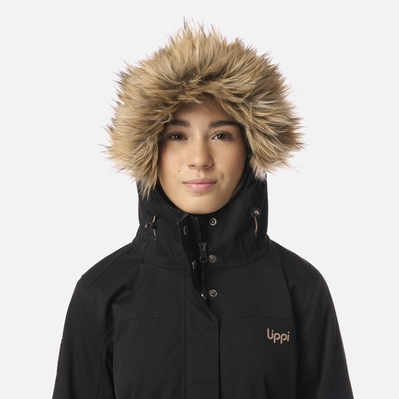 CHAQUETA TEEN GIRL ROBLE B-DRY HOODY JACKET NEGRO LIPPI I26 - 4